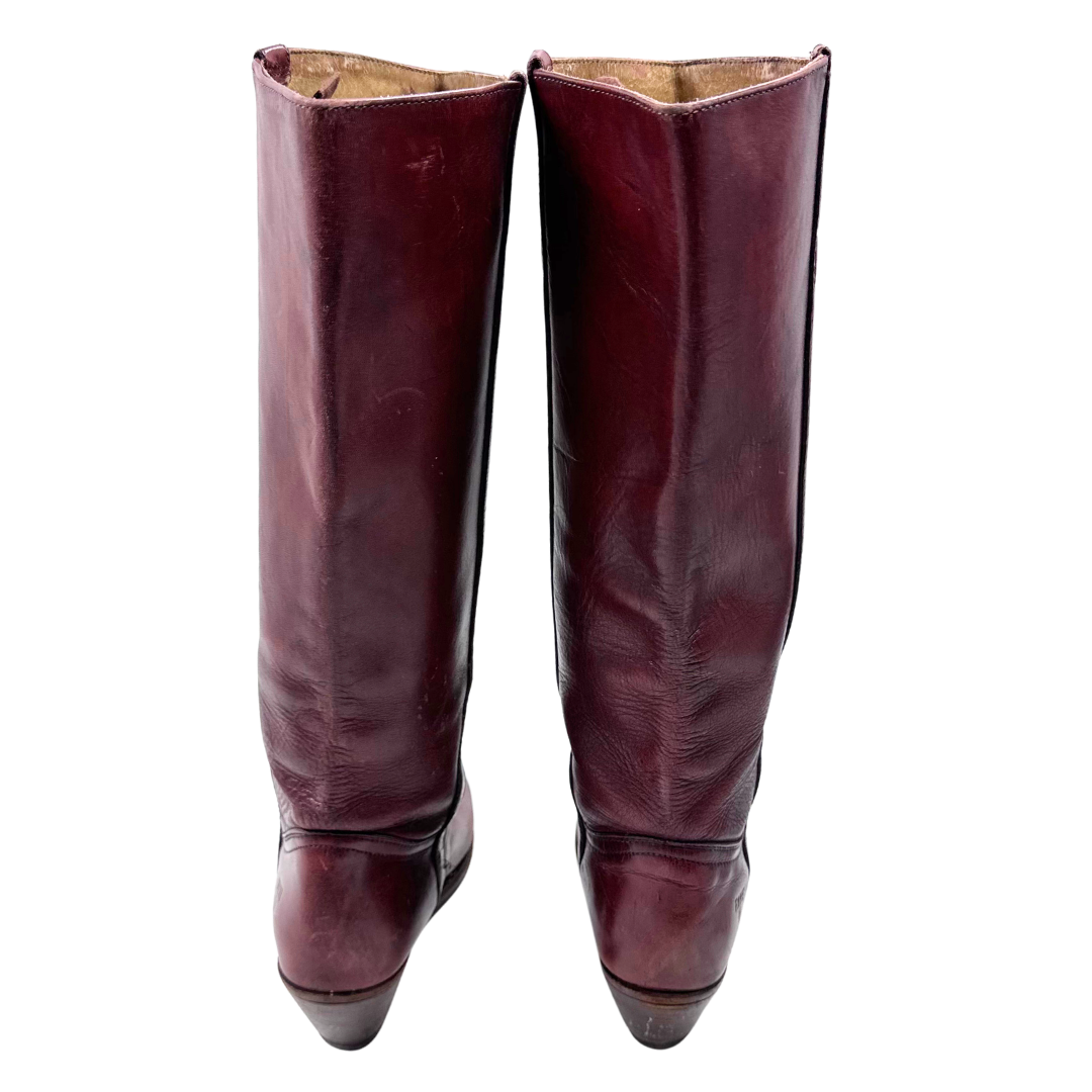Frye 10 Burgundy Boots