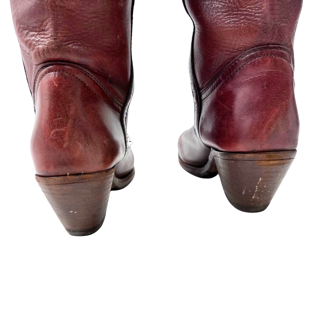 Frye 10 Burgundy Boots
