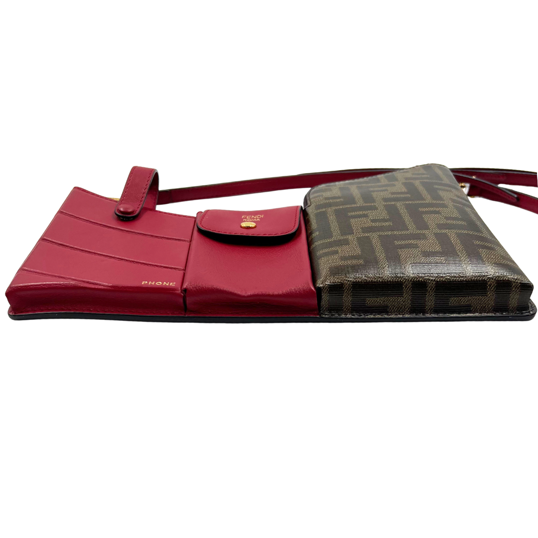 Fendi Zucca FF 3 Pocket Crossbody