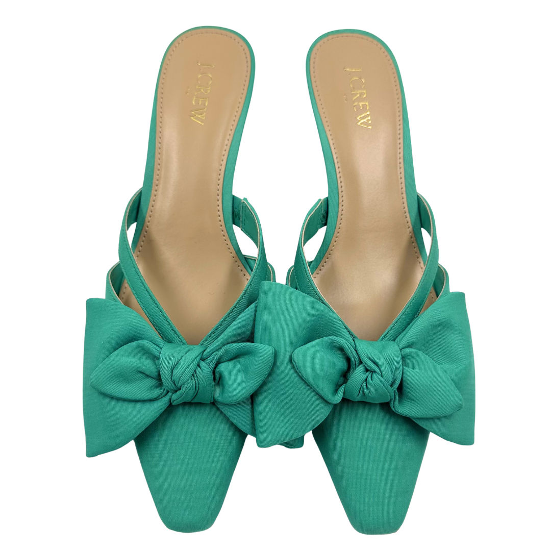 J Crew 9 Green Slides