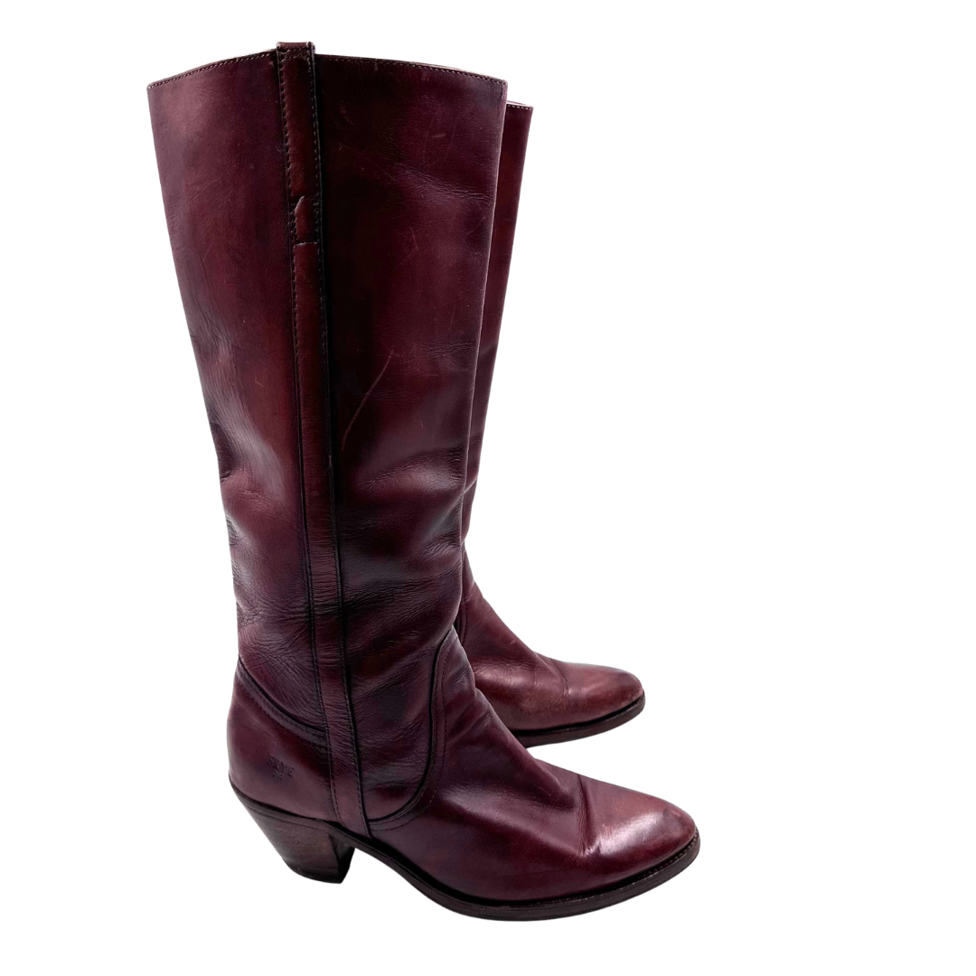 Frye 10 Burgundy Boots