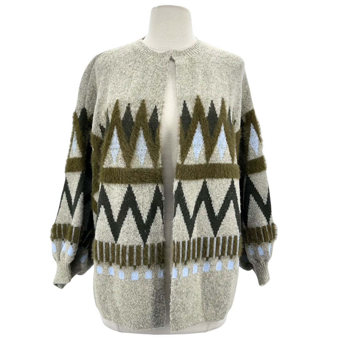 Akemi+Kim grey/green/multi Cardigan