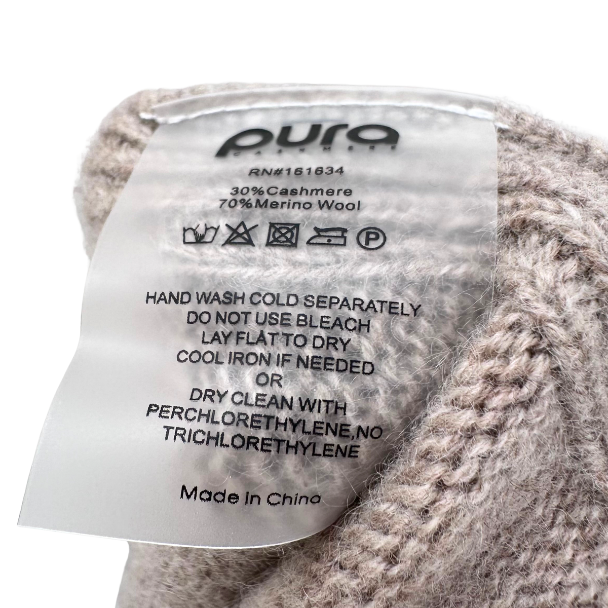 Pura Cashmere Size S Tan 4PC Ensemble