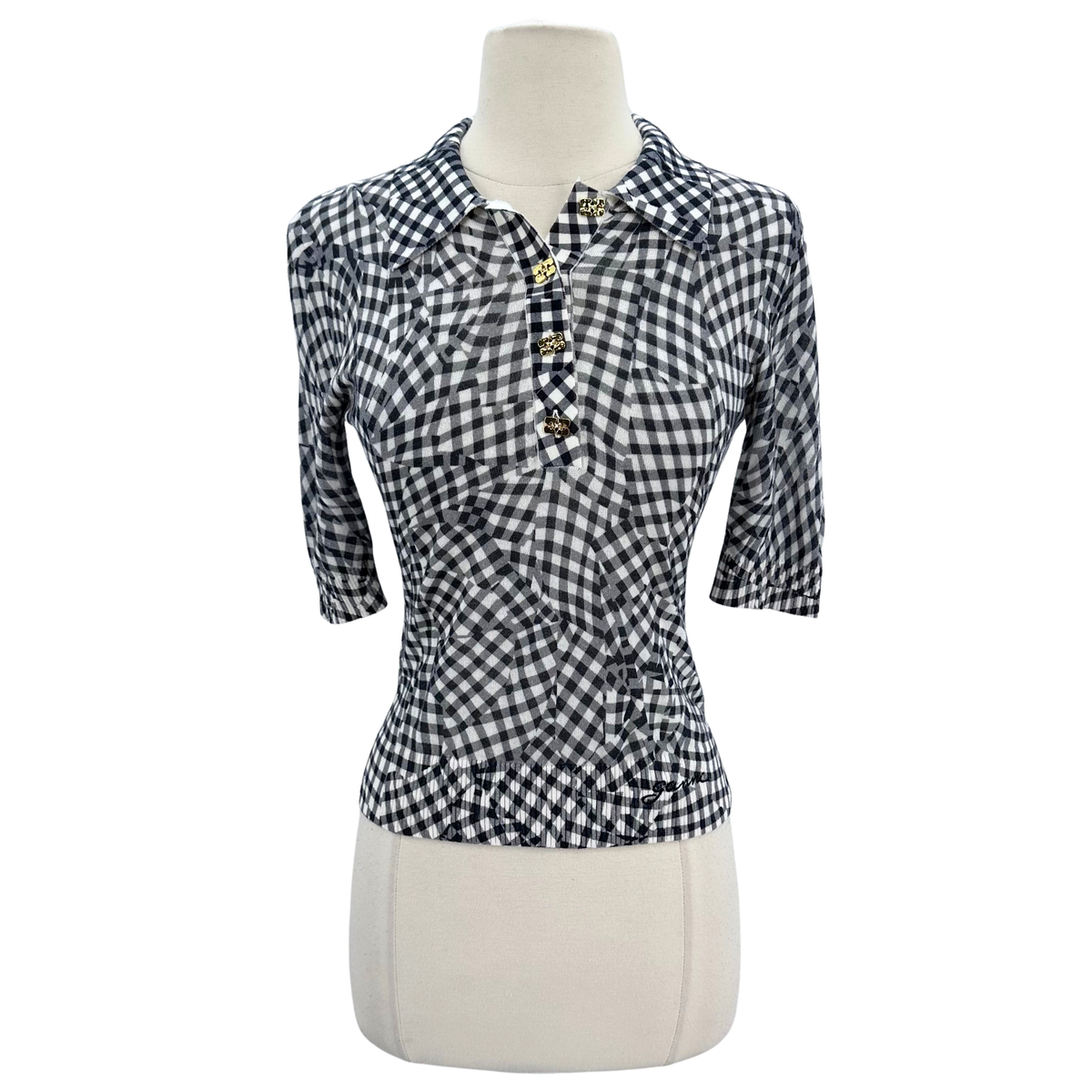 Ganni Size S Black/white Top