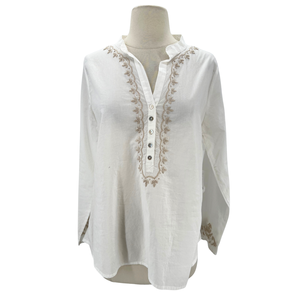 Subtle Luxury White Blouse