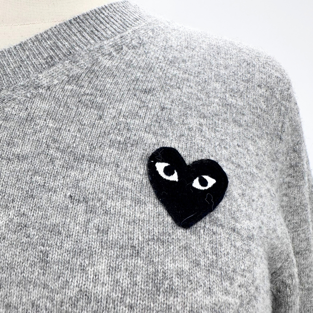 Play Comme des Garcons Gray Sweater