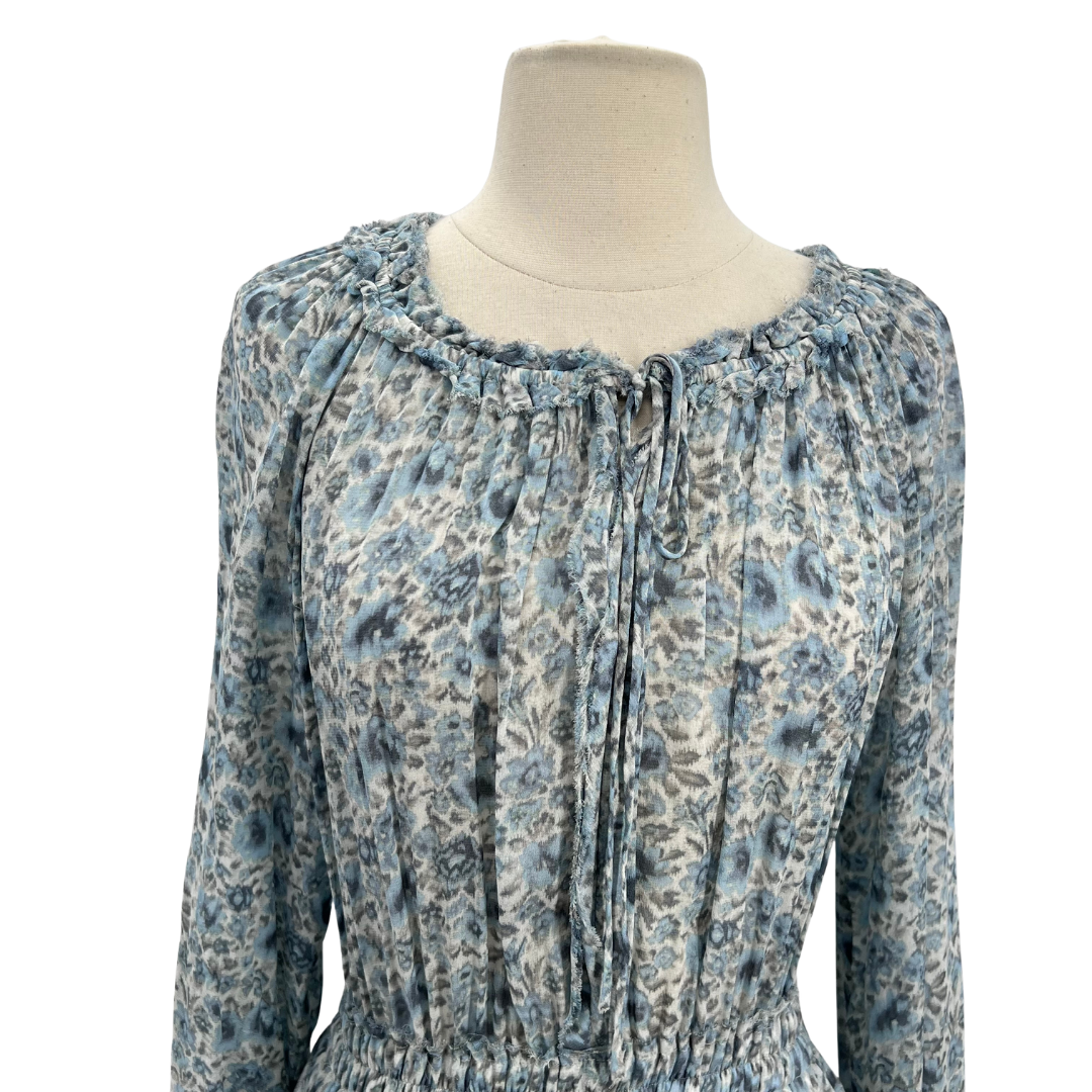 Loveshack Fancy Blue Print Dress