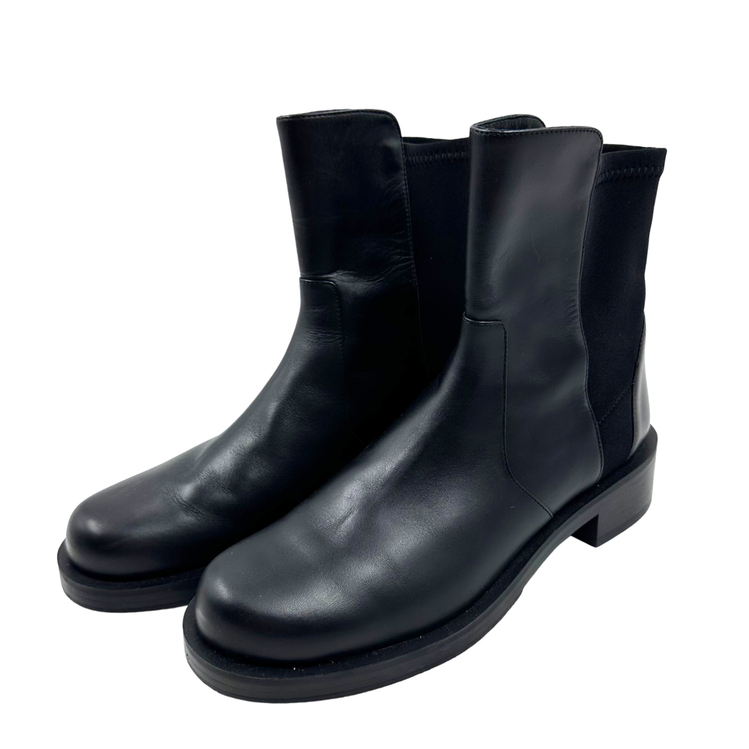 Stuart Weitzman 6.5 Black Leather Booties