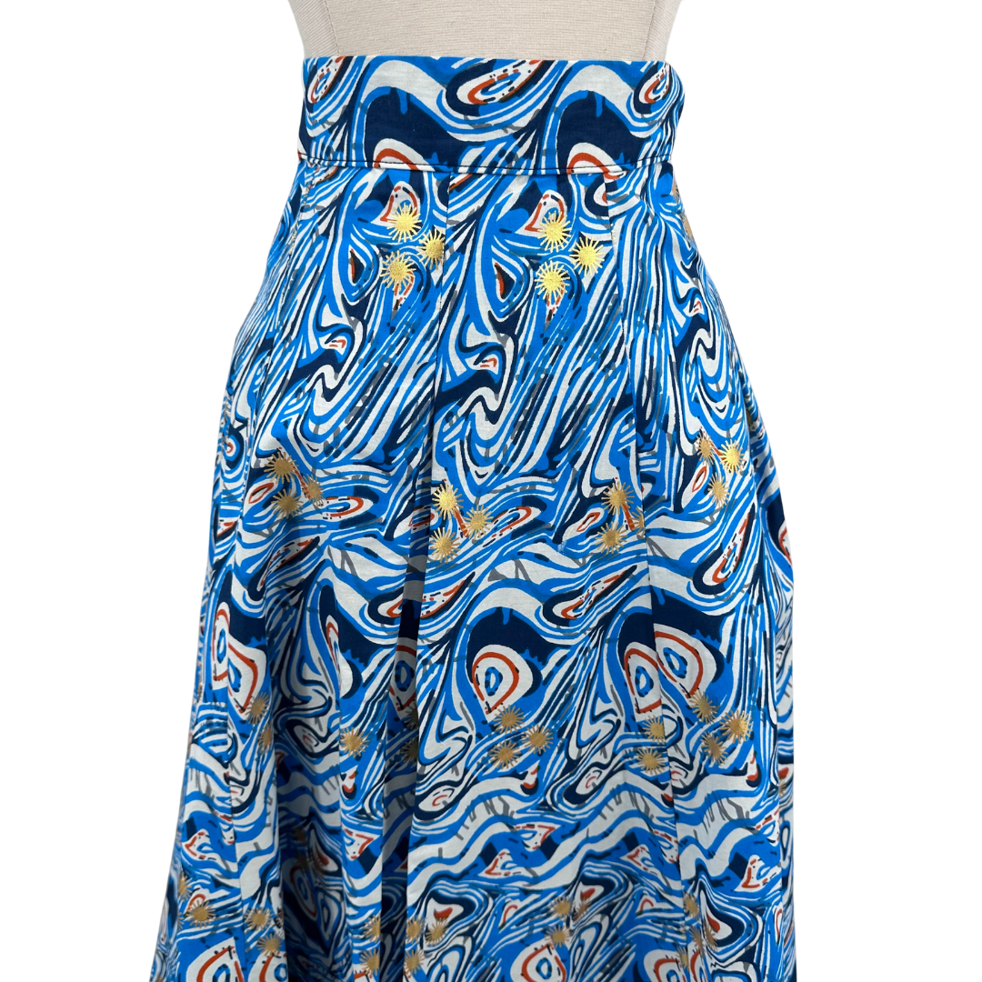 Frances + Benedict Blue Maxi Skirt