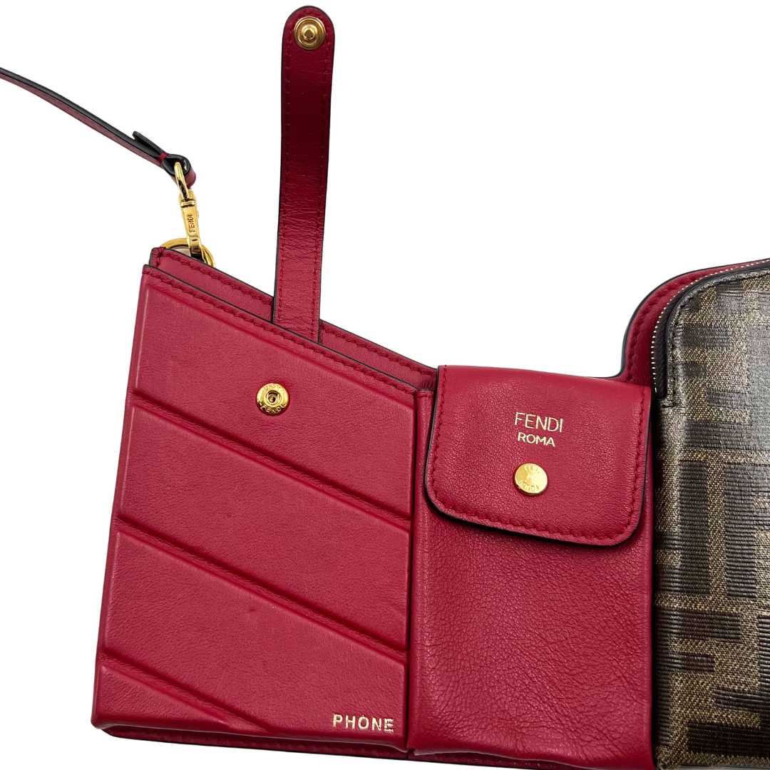 Fendi Zucca FF 3 Pocket Crossbody