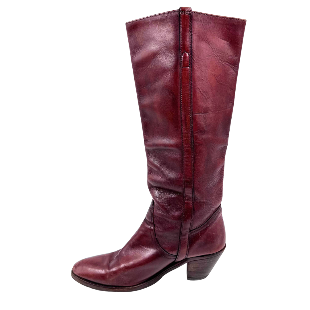 Frye 10 Burgundy Boots