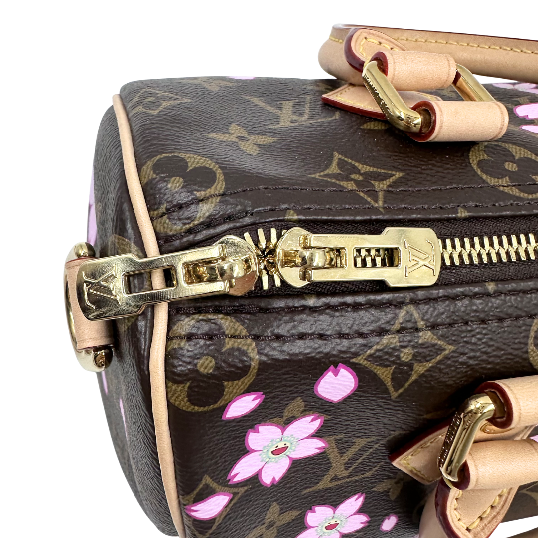 Louis Vuitton Limited Edition Speedy 25 Murakami Cherry Blossom Bandouliere