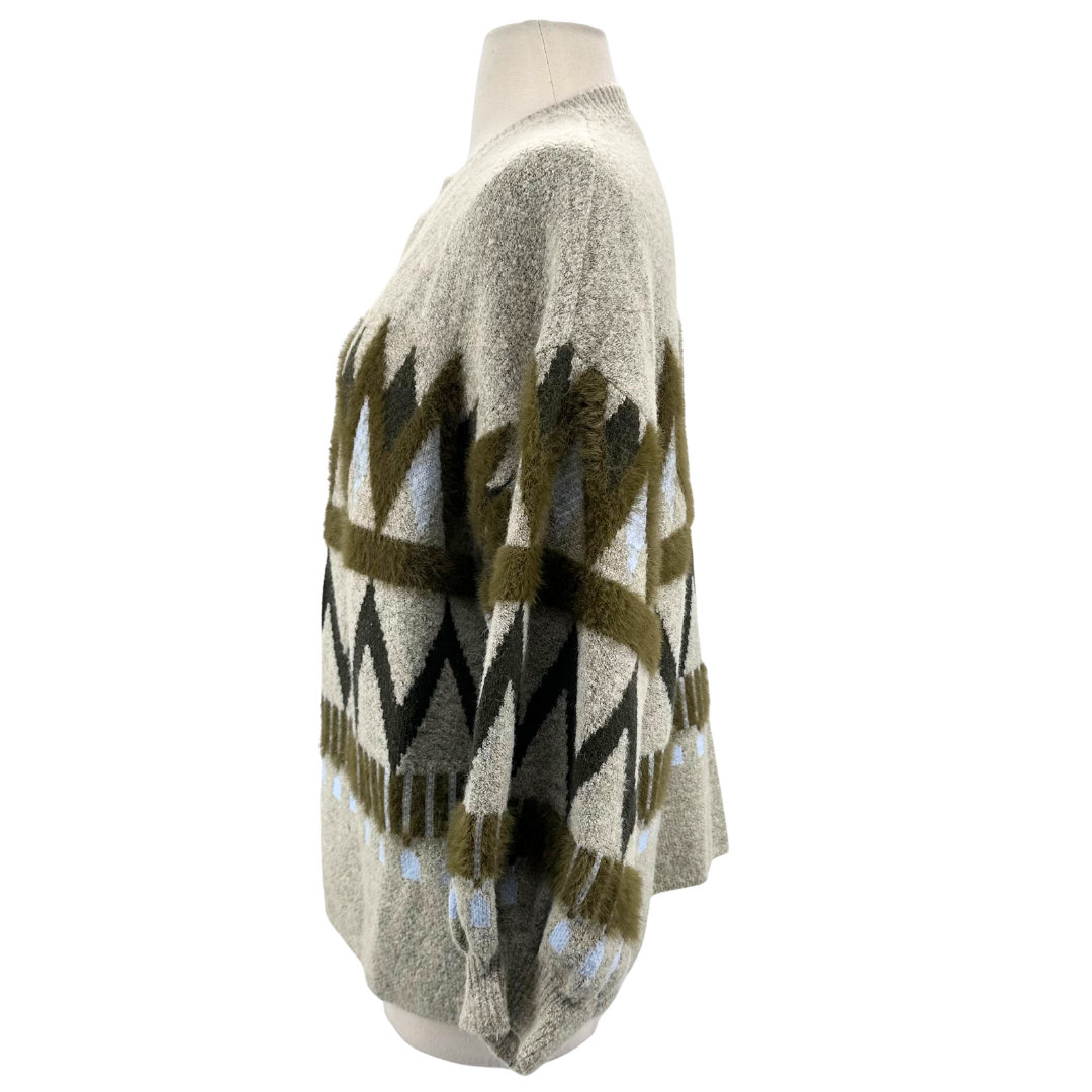 Akemi+Kim grey/green/multi Cardigan