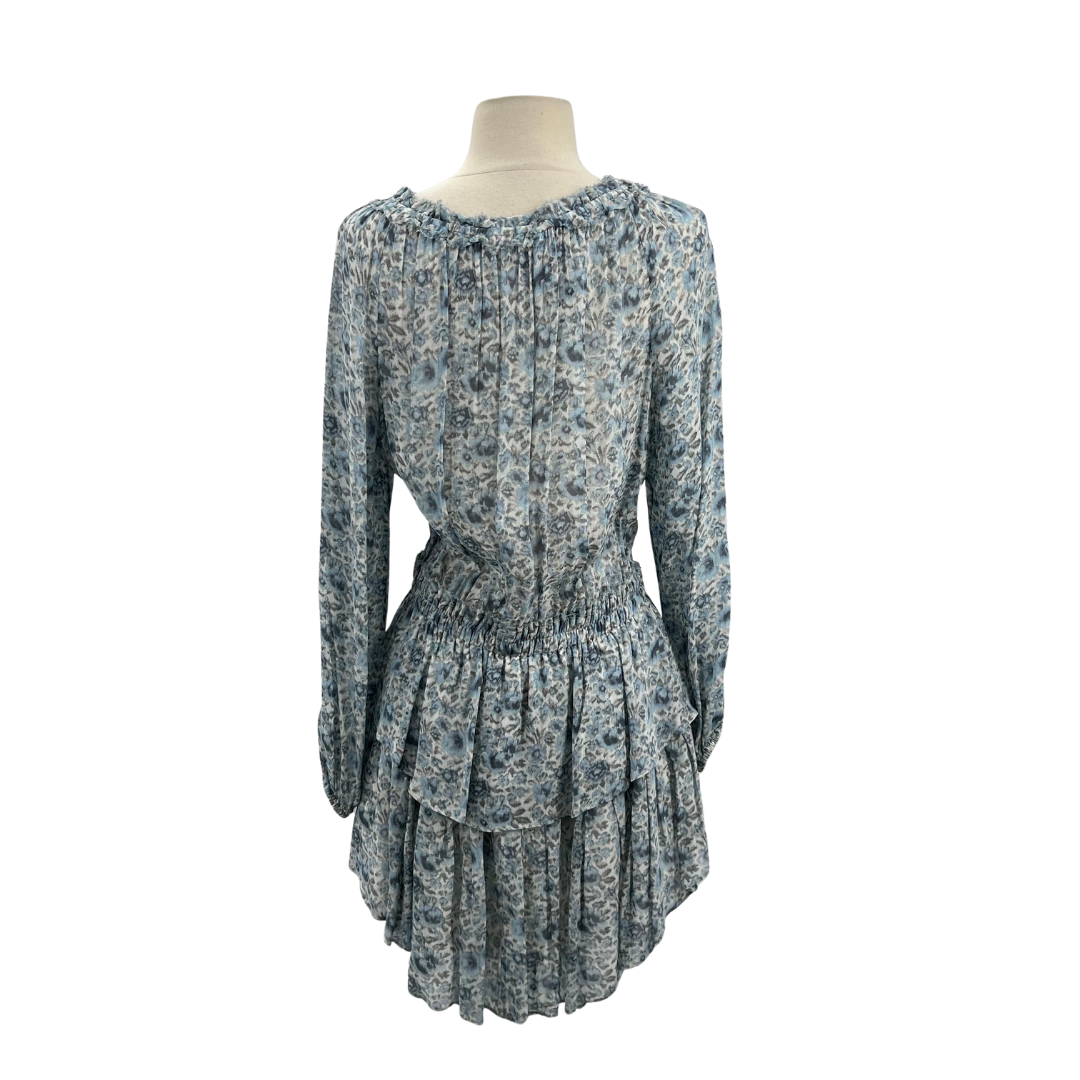 Loveshack Fancy Blue Print Dress