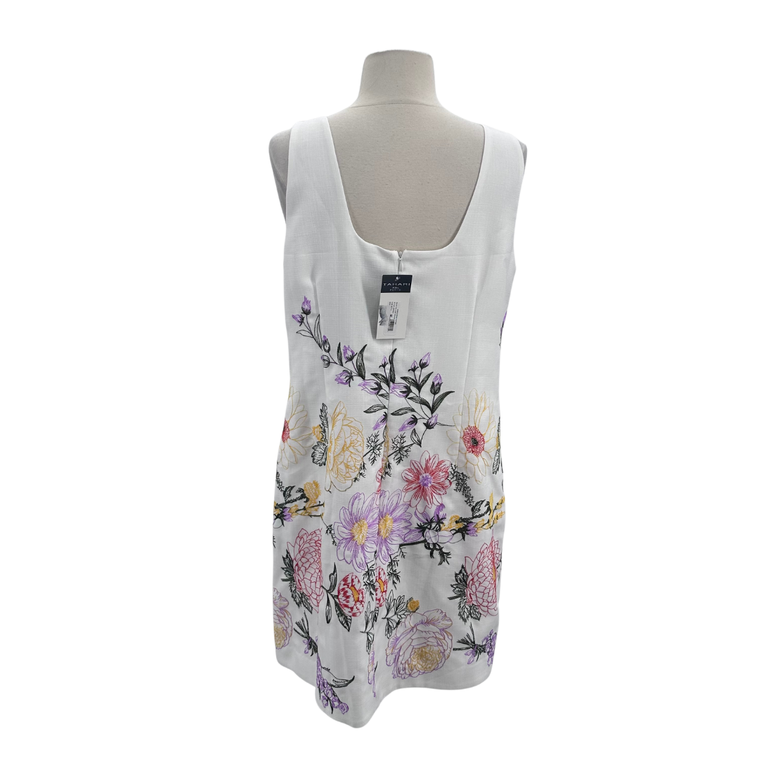 Tahari Size White Dress