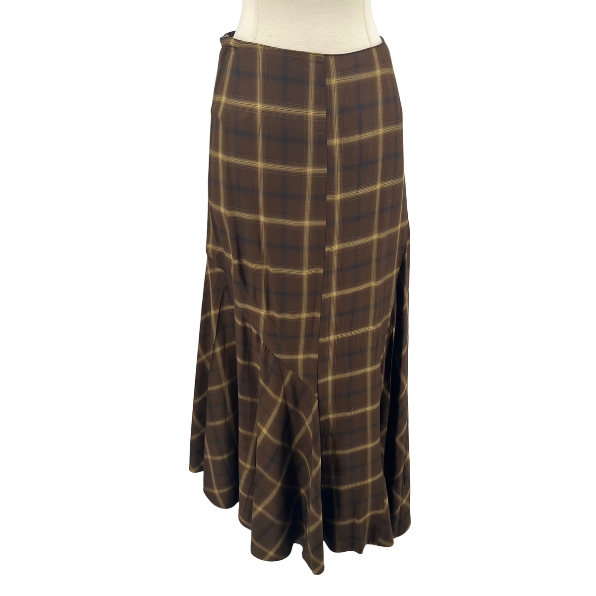 CO Brown Plaid Skirt