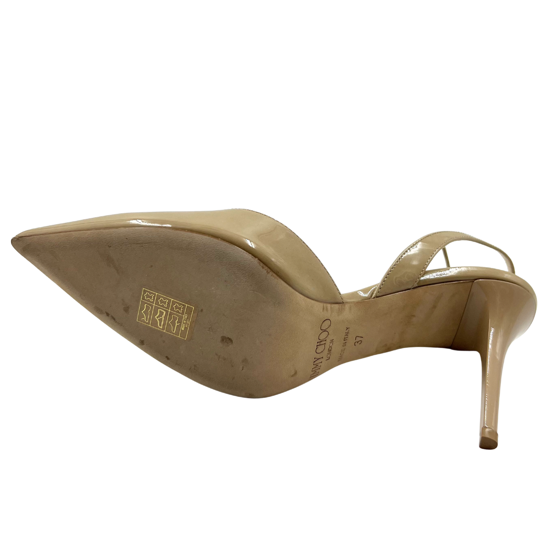 Jimmy Choo 37 Nude Tilly Heels