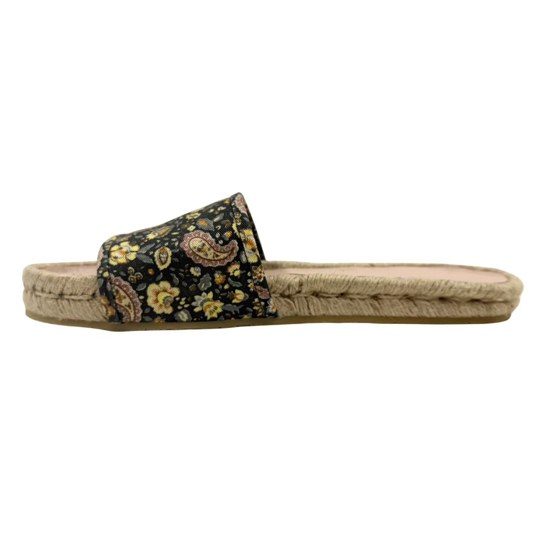 Etro 9 40 Charcoal Floral Slides