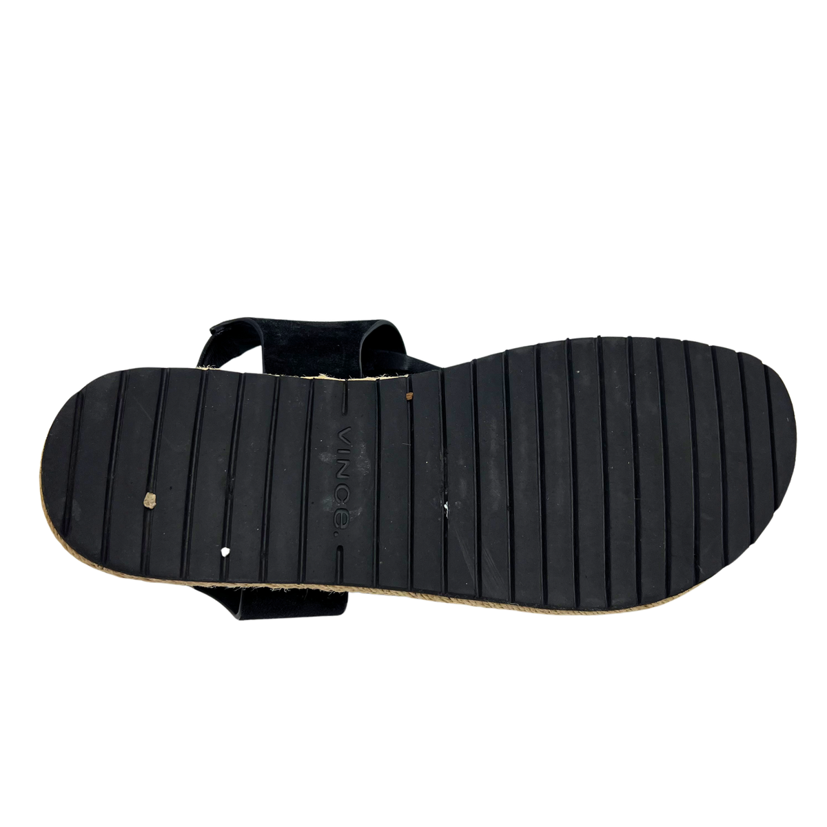 Vince 9 Black Leather Sandals