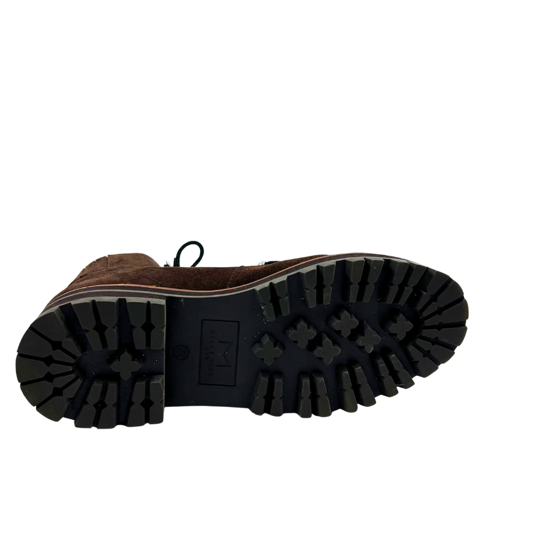 Marc Fisher 7.5 Brown Suede Booties