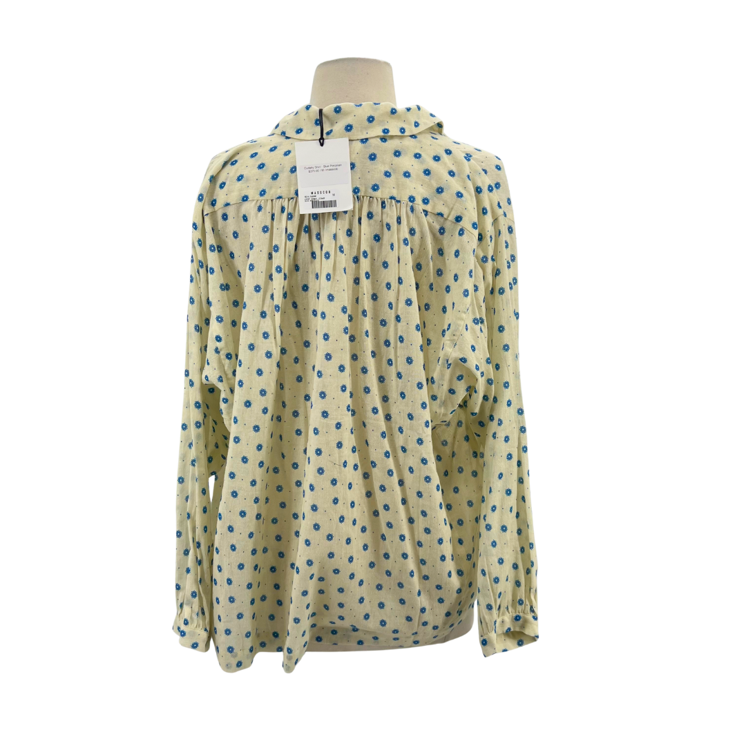 Masscob White/Blue Button up