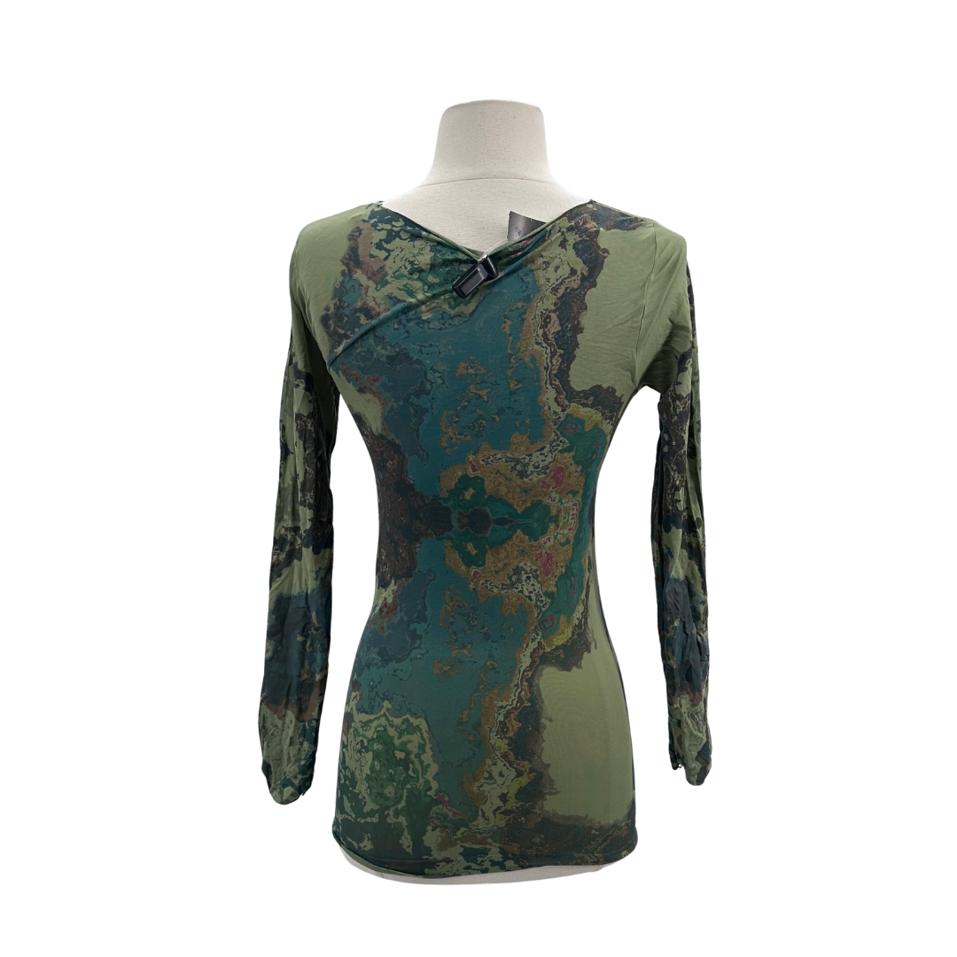 AMB green/multi Top