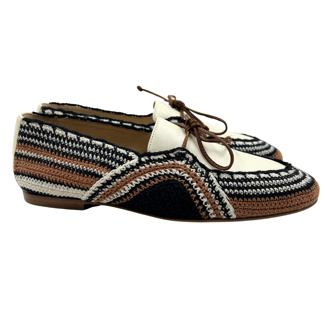 Gabriela Hearst 5 35 Multi Leather/Fabric Flats