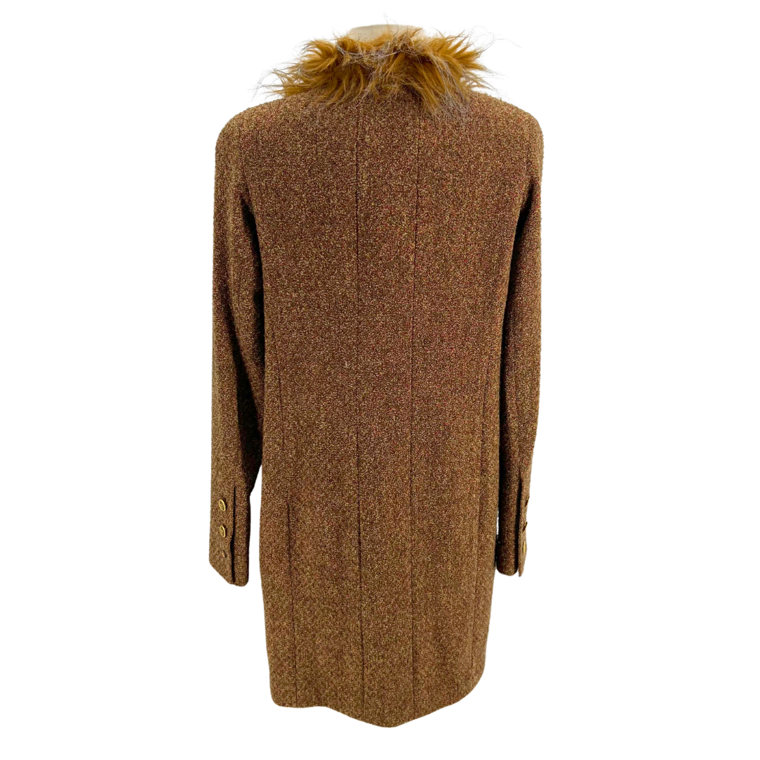 Chanel Brown Tweed Coat