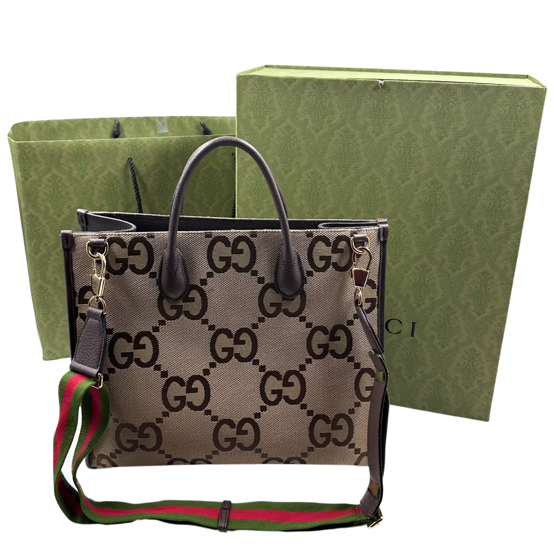 Gucci Jumbo GG Web Tote