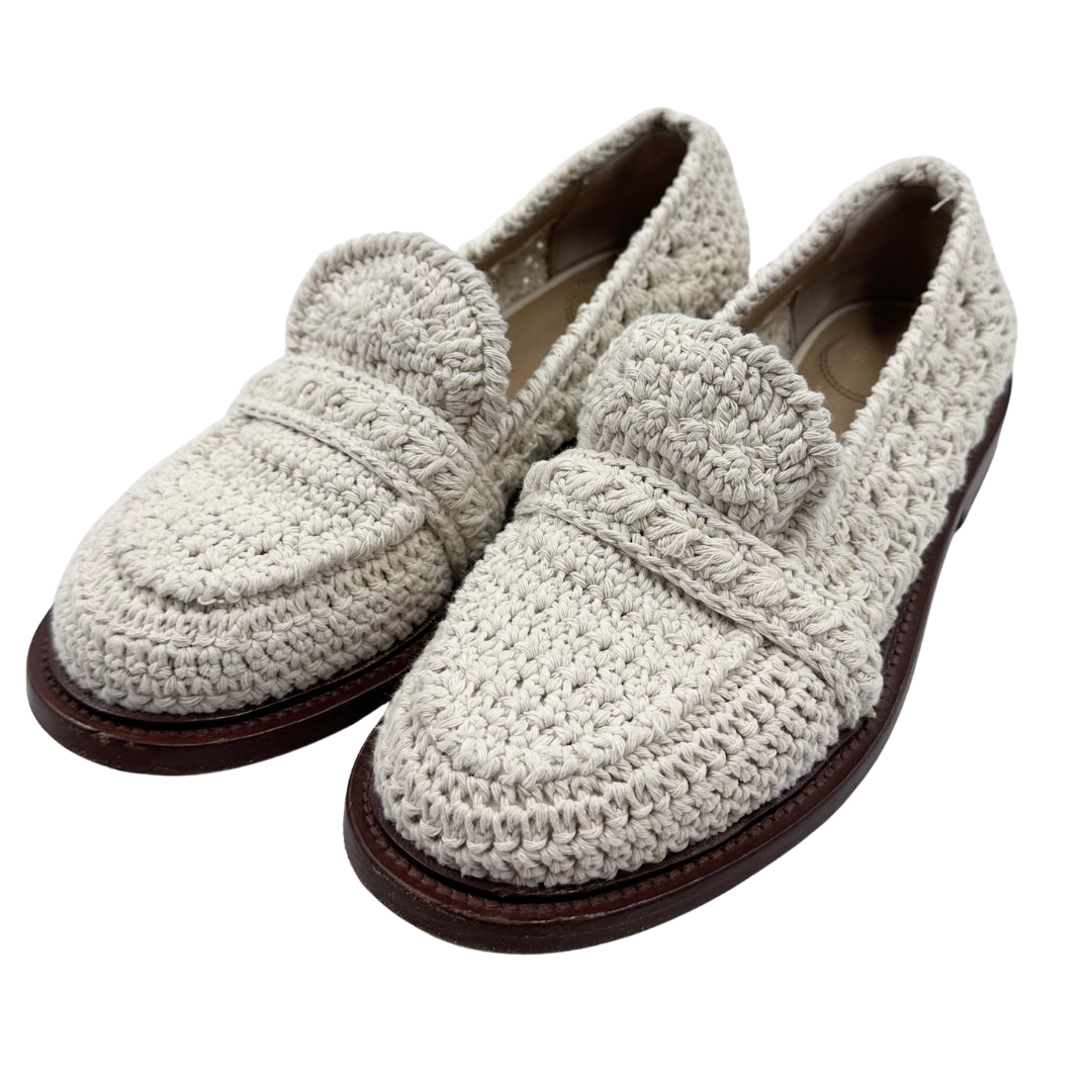 Chloe 36.5 White Kayla Loafers
