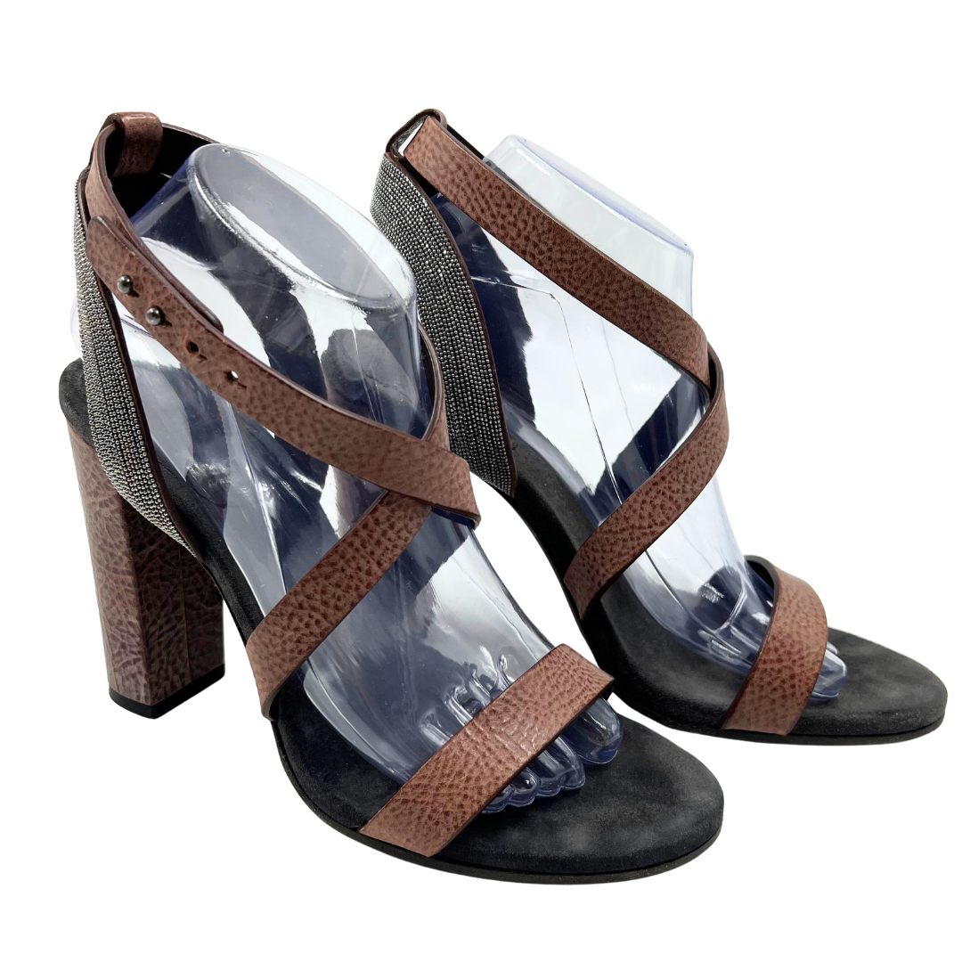 Brunello Cucinelli 40 Brown Heels