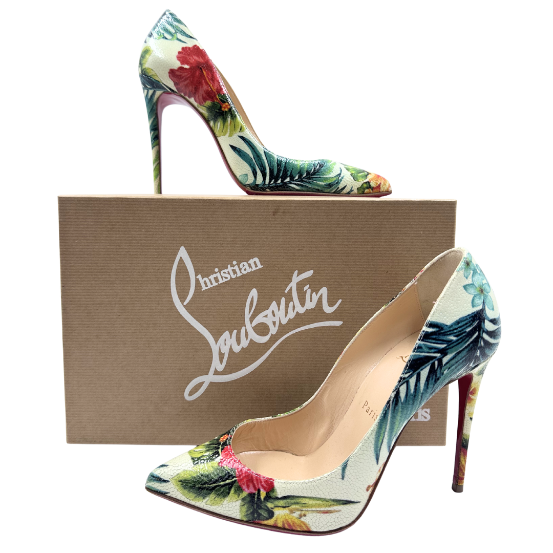 Louboutin 7 Green Pumps