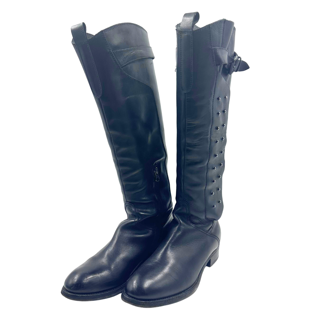 AreaForte 7 38 Black Leather Boots