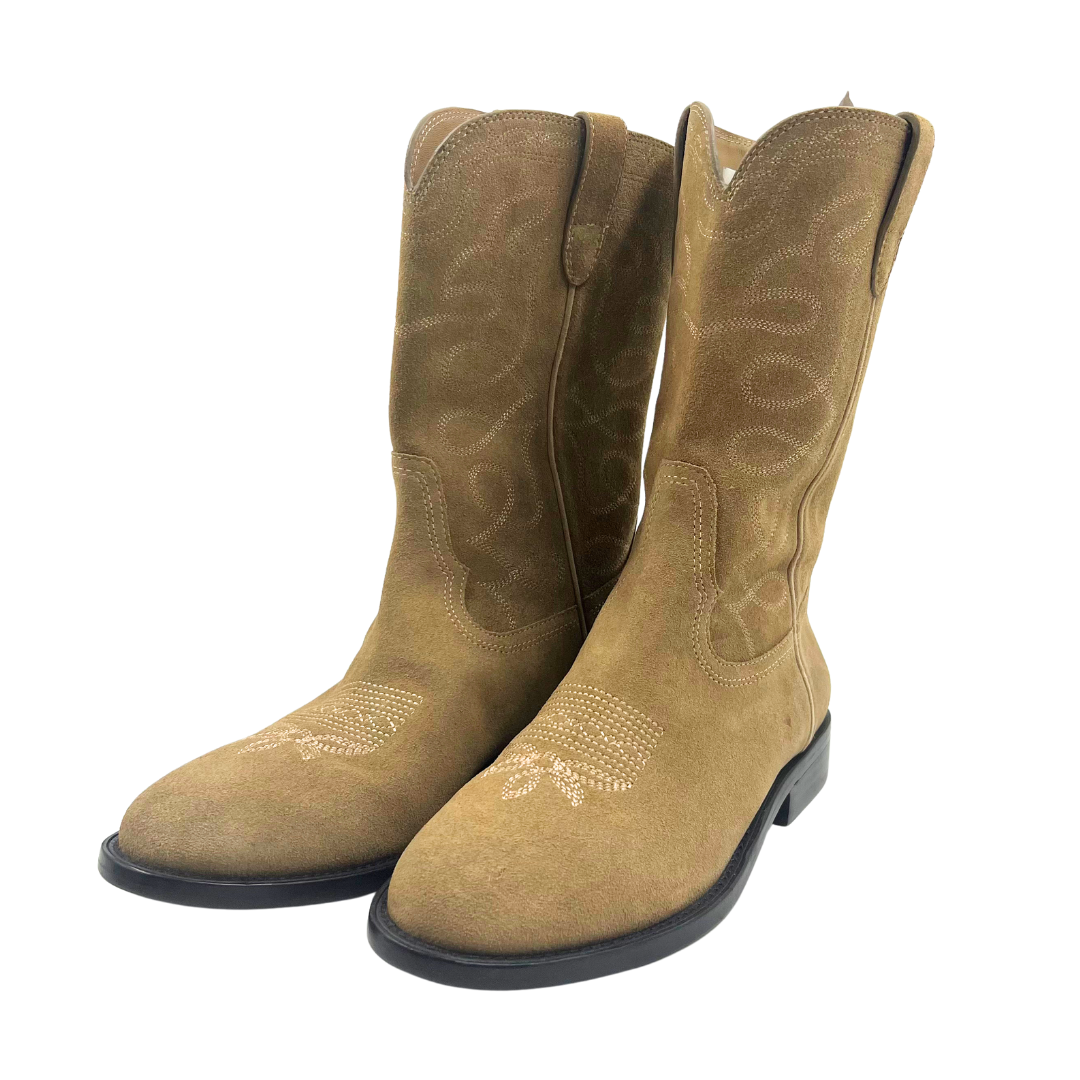 Loeffler Randall 7 Tan Suede Cowboy