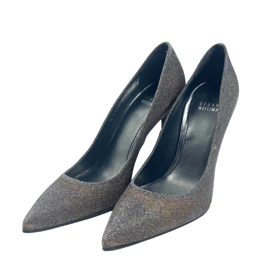 Stuart Weitzman 6 Silver Heels