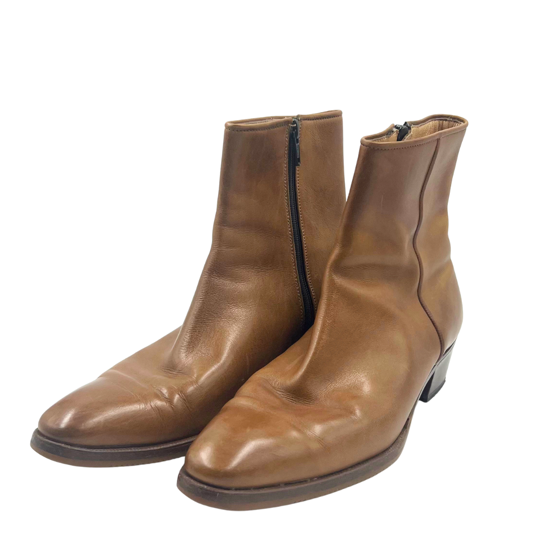 Arthur Beren 7 Tan Leather Booties